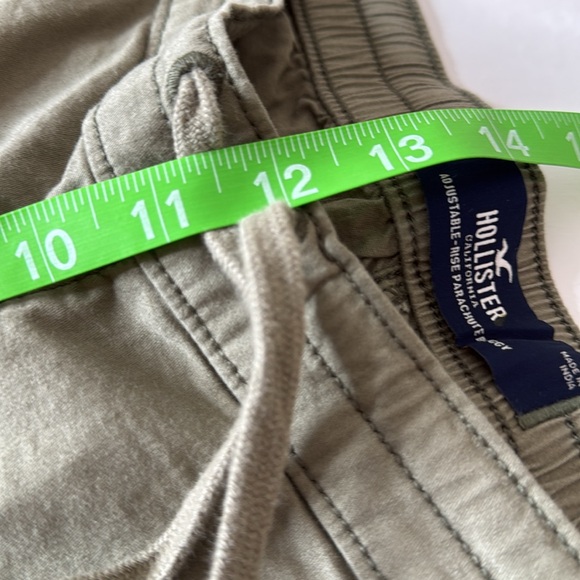 Hollister Adjustable Rise Parachute Baggy Pants Army Green Large - Picture 9 of 15